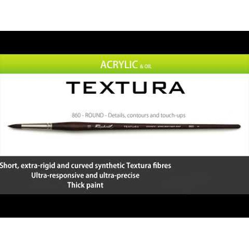 Кисть синтетика круглая Raphael Textura, №0, длинная ручка Кисть синтетика круглая Raphael Textura, №0, длинная ручка