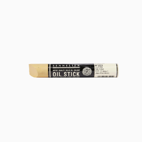 Краска масляная в форме пастели Бледная охра S1 (Pale Ochre) Sennelier Oil Stick, 38 мл
