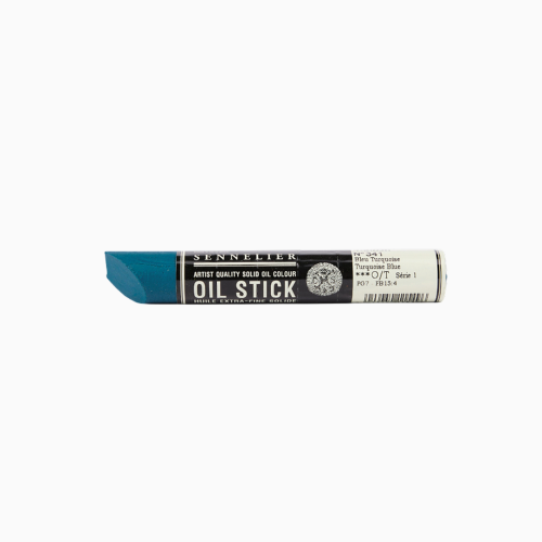 Краска масляная в форме пастели Бирюзовый голубой S1 (Turquoise blue) Sennelier Oil Stick, 38 мл
