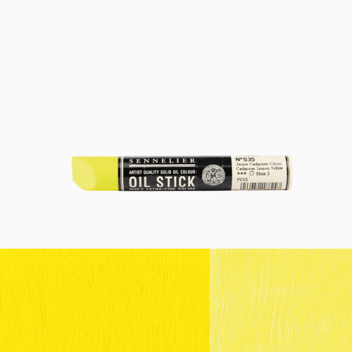 Краска масляная в форме пастели Кадмий лимонно-желтый S3 (Cadmium lemon yellow) Sennelier Oil Stick, 38 мл Краска масляная в форме пастели Кадмий лимонно-желтый S3 (Cadmium lemon yellow) Sennelier Oil Stick, 38 мл