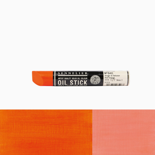 Фарба олійна у формі пастелі Червоно-помаранчевий S2 (Red Orange) Sennelier Oil Stick, 38 мл Фарба олійна у формі пастелі Червоно-помаранчевий S2 (Red Orange) Sennelier Oil Stick, 38 мл