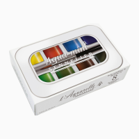 Набор акварельных красок Sennelier Aqua-mini, 8 цветов, кювета +1 кисточка Набор акварельных красок Sennelier Aqua-mini, 8 цветов, кювета +1 кисточка