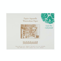 Склейка для акварели Sennelier, 300 г, холодное прессование, 20 листов, 41x31 cm Склейка для акварели Sennelier, 300 г, холодное прессование, 20 листов, 41x31 cm