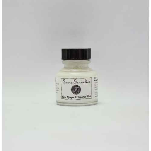 Чорнило для каліграфії Непрозорий білий (Opaque White) Sennelier, 30 мл  