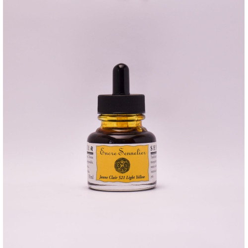 Чорнило для каліграфії Жовтий світлий (Yellow Light) Sennelier, 30 мл  