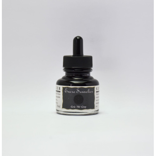 Чорнило для каліграфії Сірий (Grey) Sennelier, 30 мл  