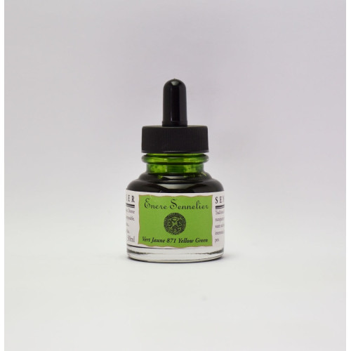 Чорнило для каліграфії Жовтувато-зелений (Yellowish Green) Sennelier, 30 мл