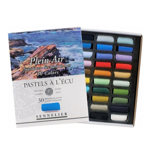 Набор сухой пастели Sennelier Seaside (Морской берег), 30 1/2 цвета, картон Набор сухой пастели Sennelier Seaside (Морской берег), 30 1/2 цвета, картон