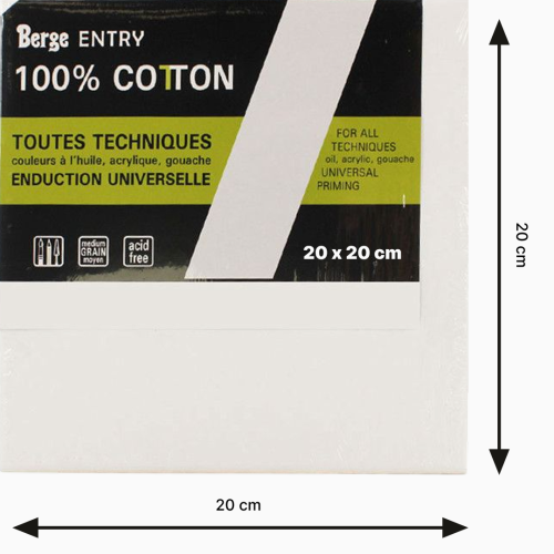 Холст на подрамнике Berge Entry 20х20 см, хлопок Холст на подрамнике Berge Entry 20х20 см, хлопок