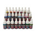 Набір універсальних фарб для аерографії базові кольори Createx, 24 шт по 10 мл