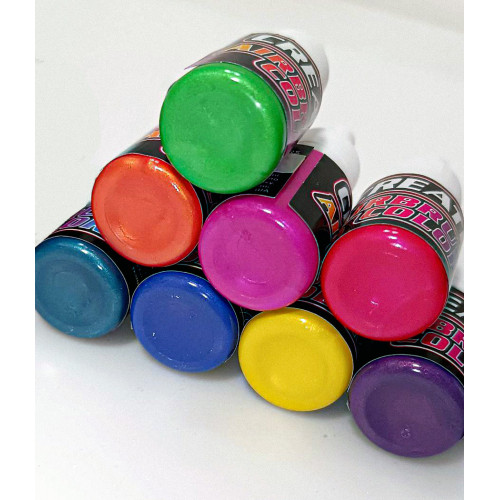 Набор радужных переливающихся красок Createx для всех поверхностей, 8 шт по 10 мл Набор радужных переливающихся красок Createx для всех поверхностей, 8 шт по 10 мл