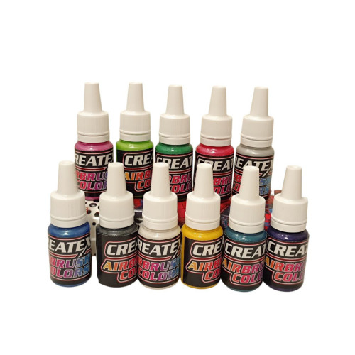 Набор перламутровых красок для аэрографии Createx для всех поверхностей, 12 шт по 10 мл Набор перламутровых красок для аэрографии Createx для всех поверхностей, 12 шт по 10 мл