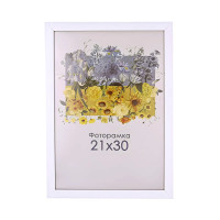Фоторамка А4 21х30 см белая 1611 0153 с ножкой