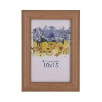 Фоторамка А6 10х15 см светло коричневая DM095 073 с ножкой