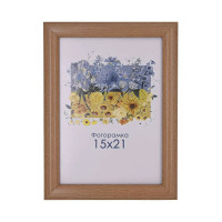 Фоторамка А5 15х21 см світло-коричнева DM095 073 з ніжкою  