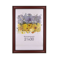 Фоторамка А4 21х30 см червоне дерево DM095 273 з ніжкою  