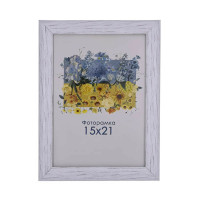 Фоторамка А5 15х21 см біле дерево DM095 x036 з ніжкою