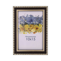 Фоторамка А6 10х15 см коричнева з візерунком DM1715 048 з ніжкою  