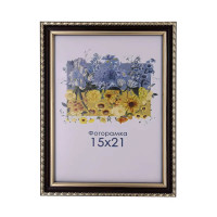 Фоторамка А5 15х21 см коричнева з візерунком DM1715 048 з ніжкою  