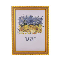 Фоторамка А5 15х21 см светло-коричневая с узором DM1715 141332 с ножкой