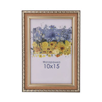 Фоторамка А6 10х15 см коричневая с узором DM1715 x073 с ножкой