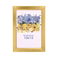Фоторамка А6 10х15 см золотая DM 1511 18 с ножкой
