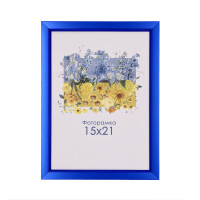 Фоторамка А5 15х21 см синяя DM 1511 38 с ножкой