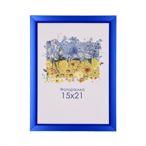 Фоторамка А5 15х21 см синя DM 1511 38 з ніжкою  