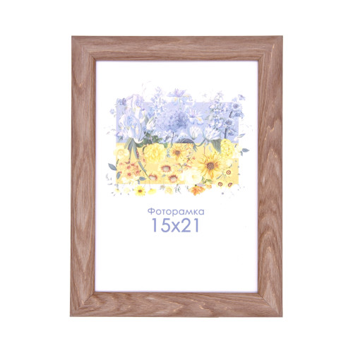 Фоторамка А5 15х21 см светлое дерево DM095 23057 3 с ножкой