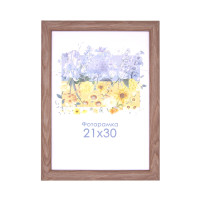 Фоторамка А4 21х30 см світле дерево DM095 23057 3 з ніжкою  