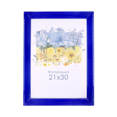 Фоторамка А4 21х30 см синяя X 1215 104 с ножкой