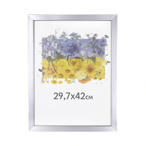 Фоторамка А3 29,7x42 см серебряная 1611 1730