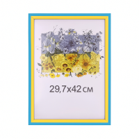 Фоторамка А3 29,7x42 см желто голубая 1611 50U