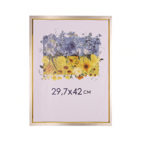 Фоторамка А3 29,7х42 см срібна з золотою смужкою DM 1511 258  