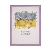Фоторамка А3 30х40 см фиолетовая с белой полоской 1716 7191 6