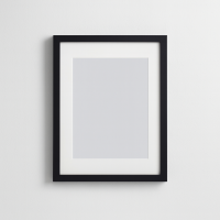 Фоторамка с паспарту А6 10х15 см черная 2216 101 с ножкой