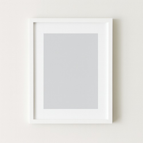 Фоторамка с паспарту А5 15х21 см белая 2216 64 с ножкой