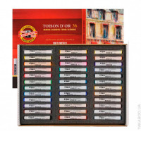 Набор сухой художественной пастели TOISON D`OR, Koh-I-Noor в картонной коробке, 36 шт