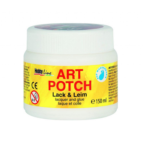 Прозорий матовий клей для декупажу по жорстких поверхнях на водній основі Hobby Line 150 мл  