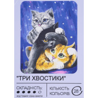 Картина по номерам с красками 40х50 см Три хвостика GX45761, 99IDEAS