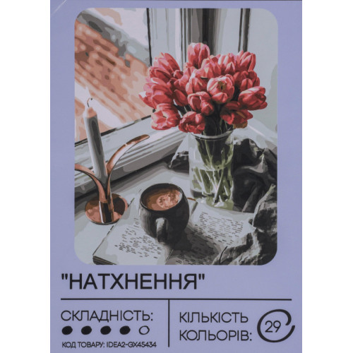 Картина по номерам с красками 40х50 см Вдохновение GX45434, 99IDEAS