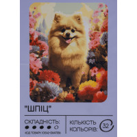 Картина за номерами з фарбами 40х50 см Шпіц GX47336, 99IDEAS  
