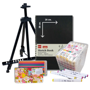 Набор для рисования с мольбертом и маркерами ARTONE-hobi-Art Д