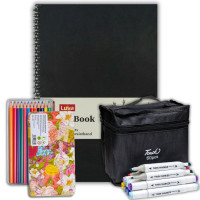 Подарочный набор для рисования (маркеры 60, карандаши 12, Скетчбук А3) Д