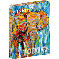 Пазл Яркий слон Colorful Elefant, ENJOY Puzzle