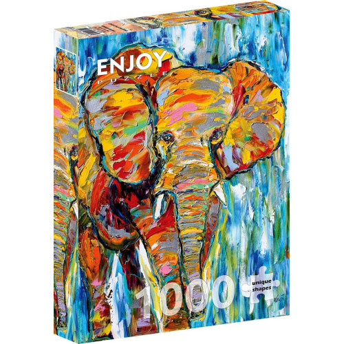 Пазл Яркий слон Colorful Elefant, ENJOY Puzzle