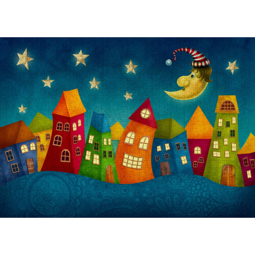 Пазл Фантастические разноцветные дома Fantasy Colorful Houses, ENJOY Puzzle Пазл Фантастические разноцветные дома Fantasy Colorful Houses, ENJOY Puzzle