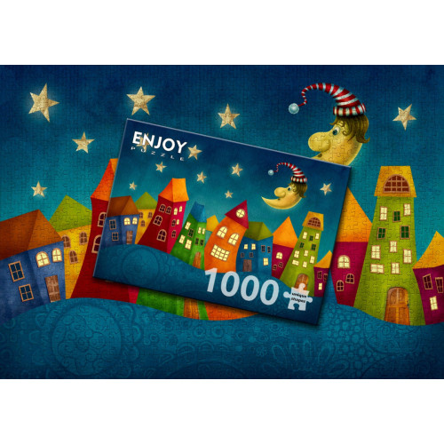 Пазл Фантастические разноцветные дома Fantasy Colorful Houses, ENJOY Puzzle Пазл Фантастические разноцветные дома Fantasy Colorful Houses, ENJOY Puzzle