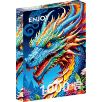 Пазл Синий дракон Blue Dragon, ENJOY Puzzle