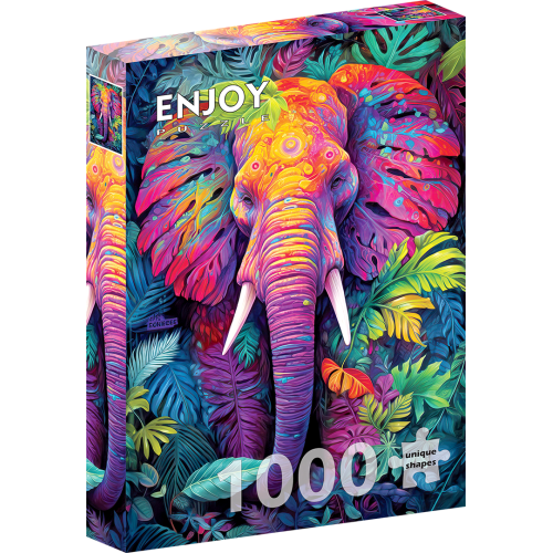 Пазл Замаскированный слон Disguised Elephant, ENJOY Puzzle